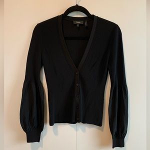 Theory lantern sleeve cardigan